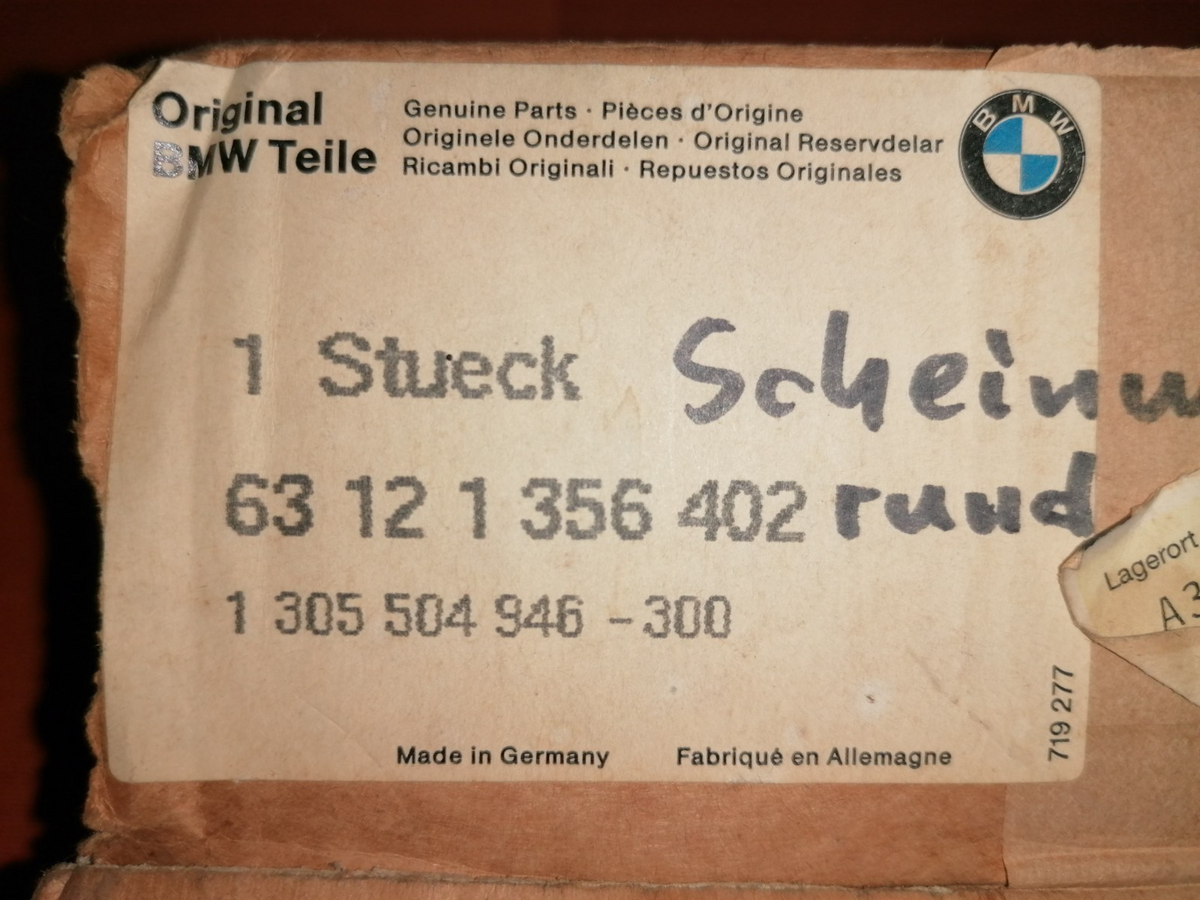 BMW R60 R75 R80 R100 R90S Scheinwerfer Ring Chromring NEU OEM 37474