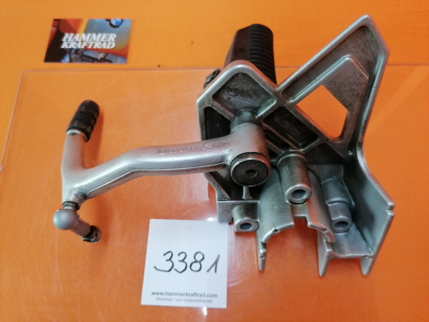 BMW R1100 RS Fahrer Fußraste links Schalthebel 33812