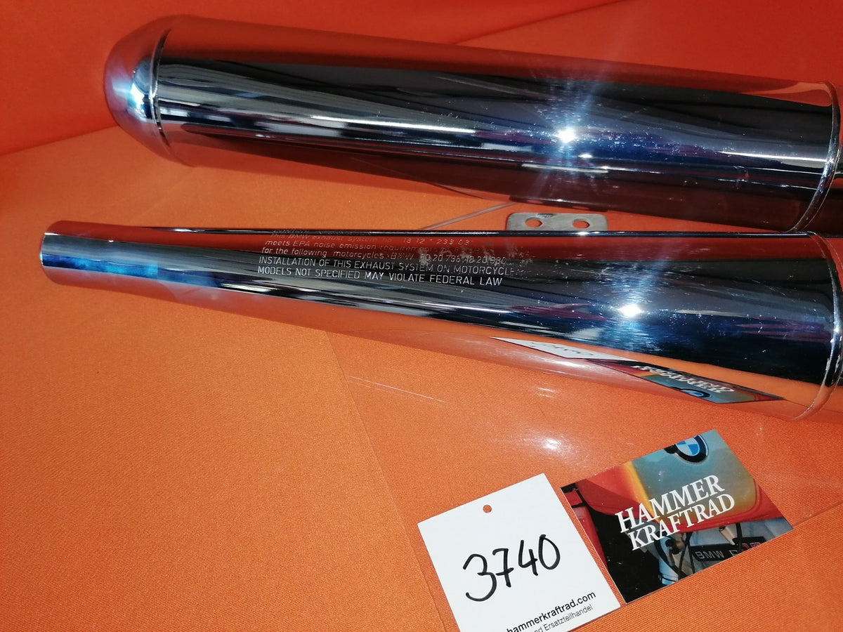 BMW R80 R100 Auspuff Endschalldämpfer ZEUNA NEU OEM 37407