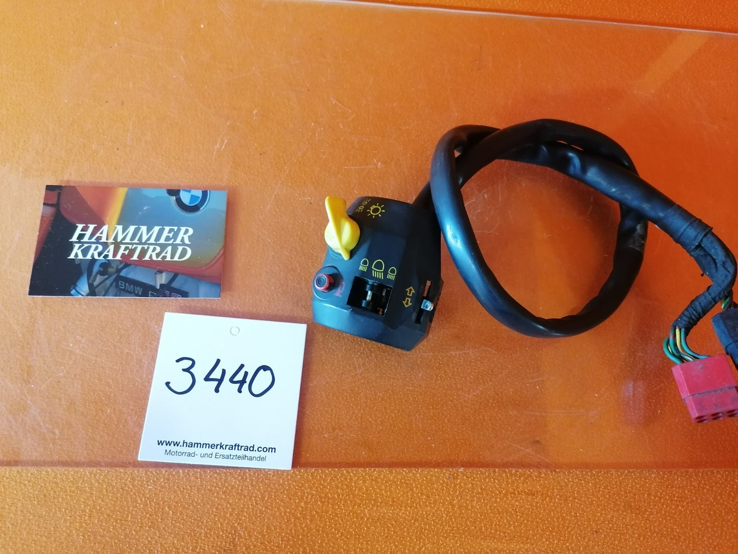 BMW R80 R100 Lenkerschalter links Teileträger DEFEKT   34403